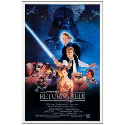 775. One Sheet (27" x 41") From the Howard Kazanjian Collection; Style B; Very Fine+ Rolled ### STAR WARS: RETURN OF THE JEDI (1983)