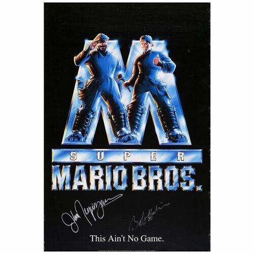 785. One Sheet (27" x 40") Signed by Bob Hoskins and John Leguizamo (JSA COA); Very Fine+ Rolled ### SUPER MARIO BROS. (1993)