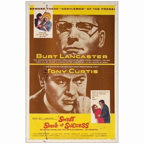 788. One Sheet (27" x 41"); Very Good Folded ### SWEET SMELL OF SUCCESS (1957)