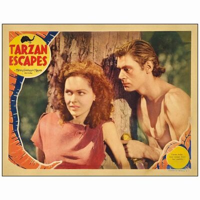 789. Lobby Card (11" x 14"); Fine+ ### TARZAN ESCAPES (1936)