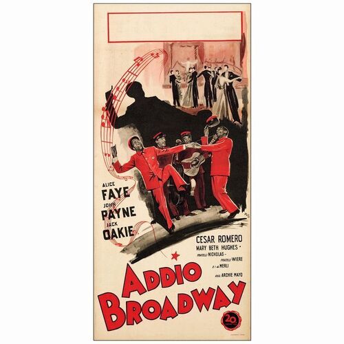 793. Post-War First Release Italian Locandina (13" x 27"); Very Fine- Folded ### THE GREAT AMERICAN BROADCAST (1946)