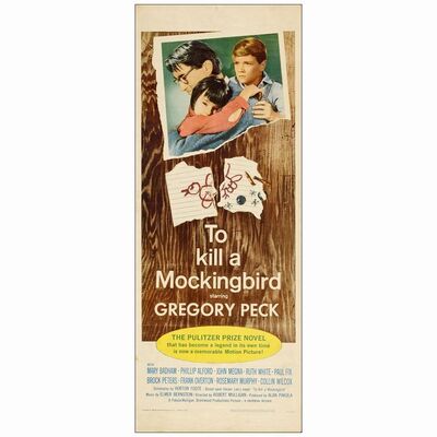 802. Insert (14" x 36"); Fine+ Rolled ### TO KILL A MOCKINGBIRD (1962)