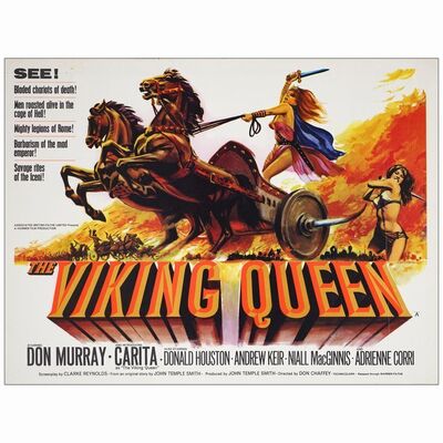 807. British Quad (30" x 40"); Country-of-Origin; Fine+ Rolled ### THE VIKING QUEEN (1967)