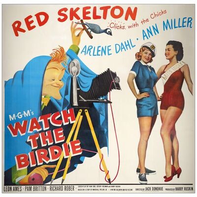 812. Six Sheet (79" x 78"); Very Fine- on Linen ### WATCH THE BIRDIE (1950)