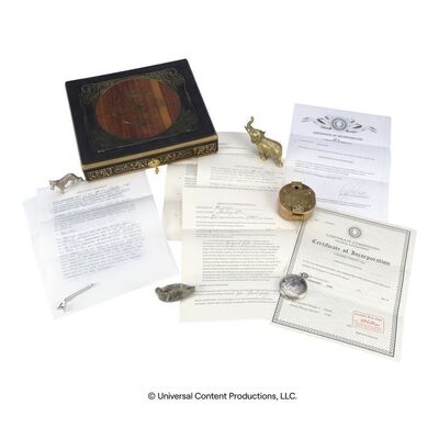 Lot #6: Klaus Hargreeves's (Robert Sheehan) Sir Reginald's Office Ornate Box and Stolen Items ### UMBRELLA ACADEMY, THE (2019 - 2024)