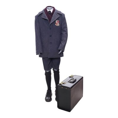Lot #12: Number Five's (Aidan Gallagher) Bank Conference Uniform ### UMBRELLA ACADEMY, THE (2019 - 2024)