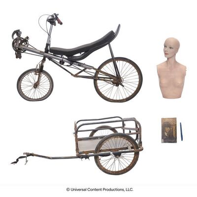 Lot #20: Number Five's (Aidan Gallagher) Dolores Mannequin with Apocalypse Bike ### UMBRELLA ACADEMY, THE (2019 - 2024)
