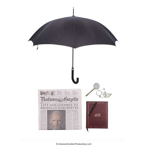 Lot #21: Sir Reginald Hargreeves's (Colm Feore) Umbrella, Journal, and Accessories ### UMBRELLA ACADEMY, THE (2019 - 2024)