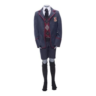 Lot #22: Number Five's (Aidan Gallagher) Eyeball Factory Blown Up Umbrella Academy Uniform ### UMBRELLA ACADEMY, THE (2019 - 2024)