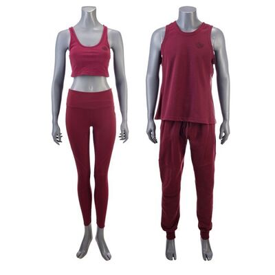 Lot #67: Jayme (Cazzie David) and Alphonso Hargreeves's (Jake Epstein) Workout Costumes ### UMBRELLA ACADEMY, THE (2019 - 2024)