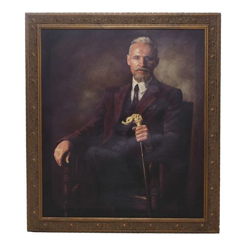 Lot #71: Sir Reginald Hargreeves's (Colm Feore) Red Suit Jacket Painting ### UMBRELLA ACADEMY, THE (2019 - 2024)
