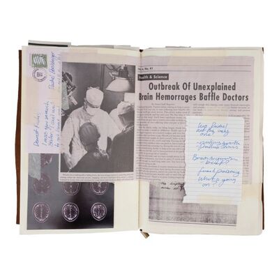 Lot #79: Klaus' Leather-like Bound Mother Back-up Book ### UMBRELLA ACADEMY, THE (2019 - 2024)