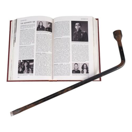 Lot #88: Viktor Hargreeves's (Elliot Page) Encyclopedia Book with Tire Iron Weapon ### UMBRELLA ACADEMY, THE (2019 - 2024)