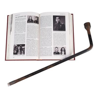 Lot #88: Viktor Hargreeves's (Elliot Page) Encyclopedia Book with Tire Iron Weapon ### UMBRELLA ACADEMY, THE (2019 - 2024)
