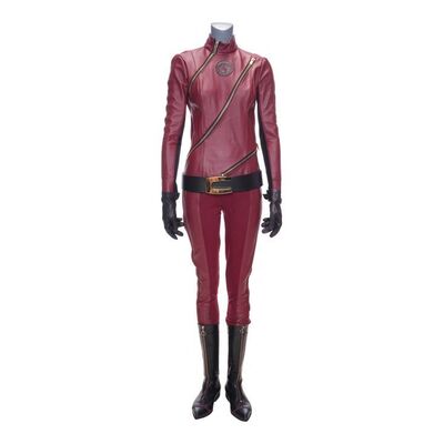 Lot #97: Jayme Hargreeves's (Cazzie David) Sparrow Academy Fight Costume with Stunt Boots and Belt ### UMBRELLA ACADEMY, THE (2019 - 2024)
