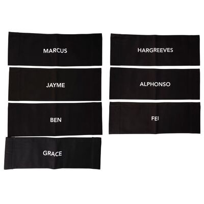 Lot #120: Seven Season 3 Umbrella Academy Chairbacks ### UMBRELLA ACADEMY, THE (2019 - 2024)