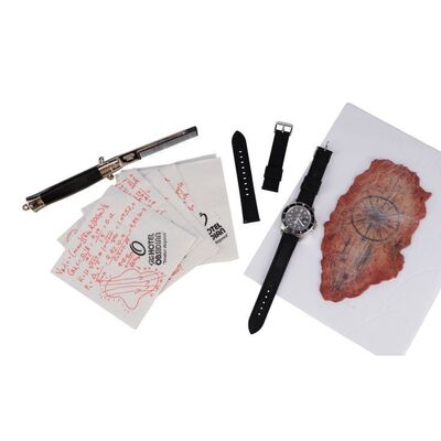 Lot #127: Older Number Five's (Sean Sullivan) Tattoo Skin with Five's (Aidan Gallagher) Accessories ### UMBRELLA ACADEMY, THE (2019 - 2024)