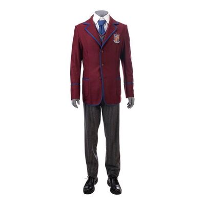 Lot #128: Ben Hargreeves's (Justin H. Min) Sparrow Academy Uniform Costume ### UMBRELLA ACADEMY, THE (2019 - 2024)