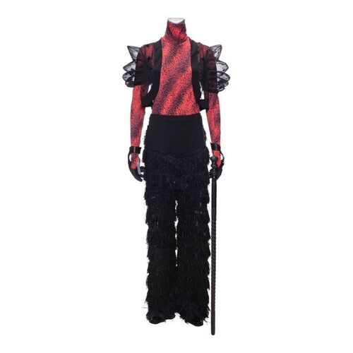 Lot #139: Fei Hargreeves's (Britne Oldford) Celebrating a Win Costume with Rubber Cane ### UMBRELLA ACADEMY, THE (2019 - 2024)