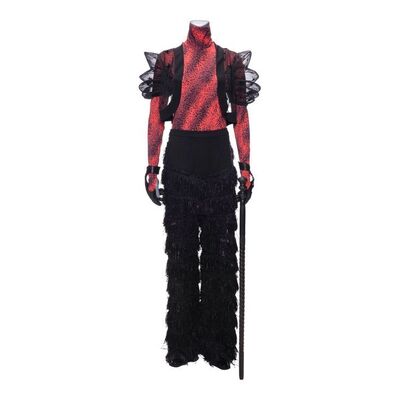 Lot #139: Fei Hargreeves's (Britne Oldford) Celebrating a Win Costume with Rubber Cane ### UMBRELLA ACADEMY, THE (2019 - 2024)
