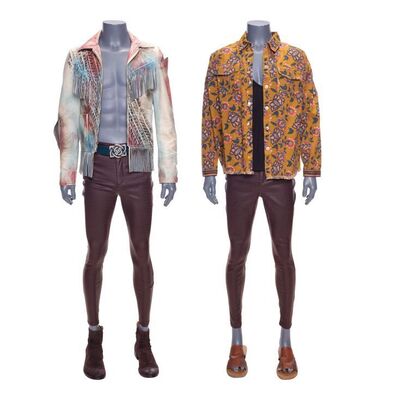 Lot #147: Klaus Hargreeves's (Robert Sheehan) Finding Mom Costume and Bloody Finged Leather-like Stunt Jacket Costume ### UMBRELLA ACADEMY, THE (2019 - 2024)