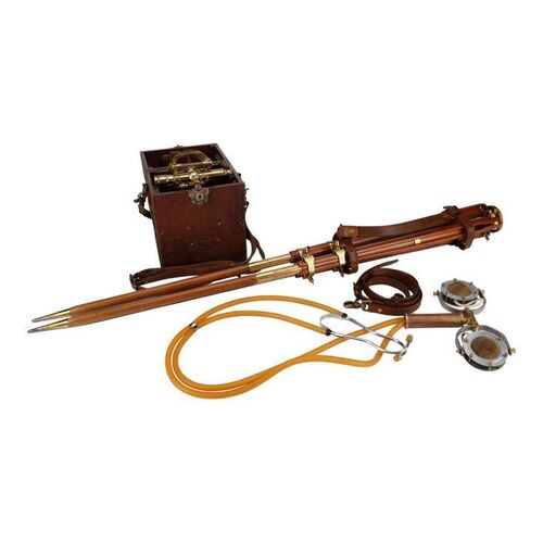 Lot #162: Sir Reginald Hargreeves's (Colm Feore) Surveying Tool with Tripod and Hearing Device ### UMBRELLA ACADEMY, THE (2019 - 2024)