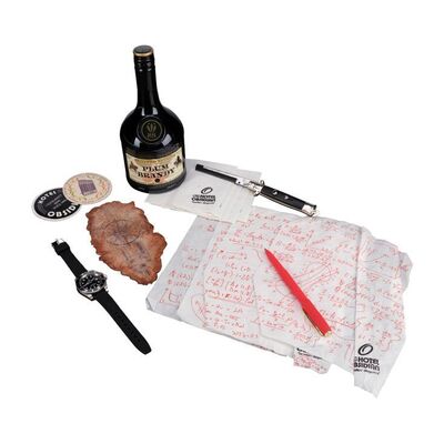 Lot #167: Number Five's (Aidan Gallagher) Accessories with Hotel Brandy ### UMBRELLA ACADEMY, THE (2019 - 2024)
