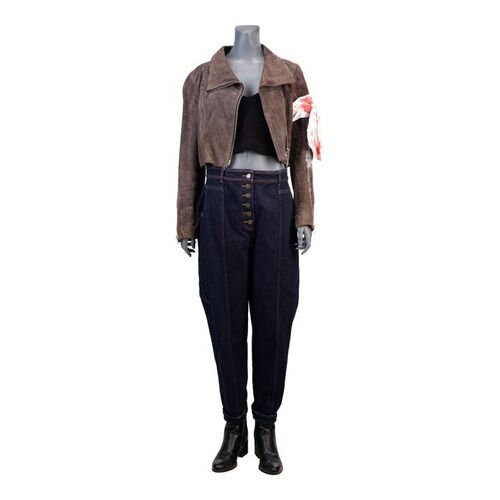 Lot #172: Allison Hargreeves's (Emmy Raver-Lampman) Season 3 Final Battle Bloody Jacket Costume ### UMBRELLA ACADEMY, THE (2019 - 2024)