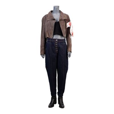 Lot #172: Allison Hargreeves's (Emmy Raver-Lampman) Season 3 Final Battle Bloody Jacket Costume ### UMBRELLA ACADEMY, THE (2019 - 2024)