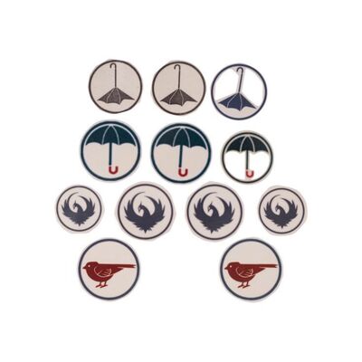 Lot #182: Umbrella Academy Production Temporary Tattoos ### UMBRELLA ACADEMY, THE (2019 - 2024)