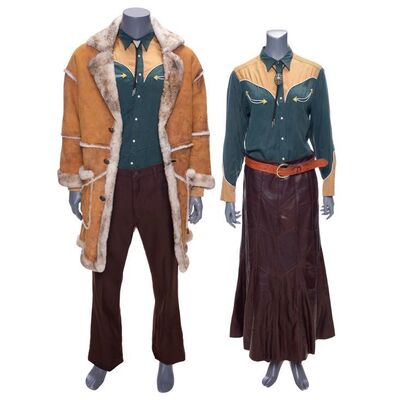 Lot #184: Dr. Jean Thibedeau (Megan Mullally) and Dr. Gene Thibedeau's (Nick Offerman) Euchre Tournament Costumes ### UMBRELLA ACADEMY, THE (2019 - 2024)