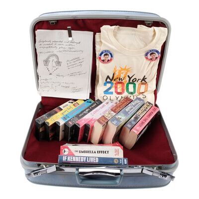 Lot #190: Eddie's Luggage of Alternative Timeline Items with Suitcase ### UMBRELLA ACADEMY, THE (2019 - 2024)