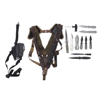 Lot #198: Diego Hargreeves's (David Castaneda) Early Seasons Chest Harness with Knives Set ### UMBRELLA ACADEMY, THE (2019 - 2024)