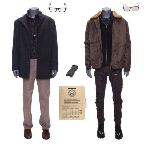 Lot #236: Pair of Sy Grossman (David Cross) Costumes with File and Electronic Taser ### UMBRELLA ACADEMY, THE (2019 - 2024)