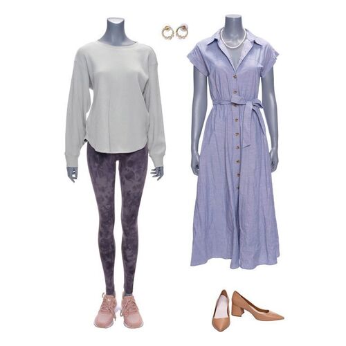 Lot #281: The Handler's (Kate Walsh) and Grace Hargreeves's (Jordan Claire Robbins) Season 4 Costumes ### UMBRELLA ACADEMY, THE (2019 - 2024)