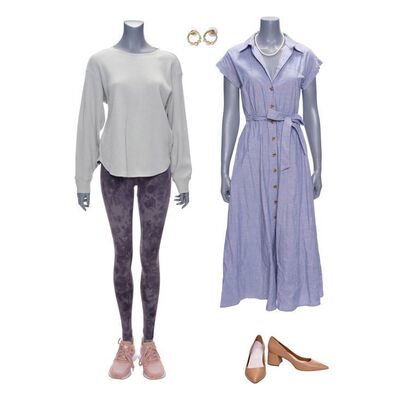 Lot #281: The Handler's (Kate Walsh) and Grace Hargreeves's (Jordan Claire Robbins) Season 4 Costumes ### UMBRELLA ACADEMY, THE (2019 - 2024)