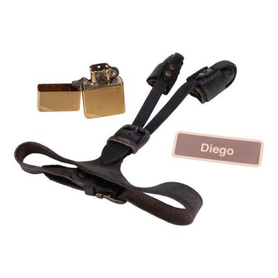Lot #185: Diego Hargreeves's (David Castaneda) Season 3-4 Accessories ### UMBRELLA ACADEMY, THE (2019 - 2024)