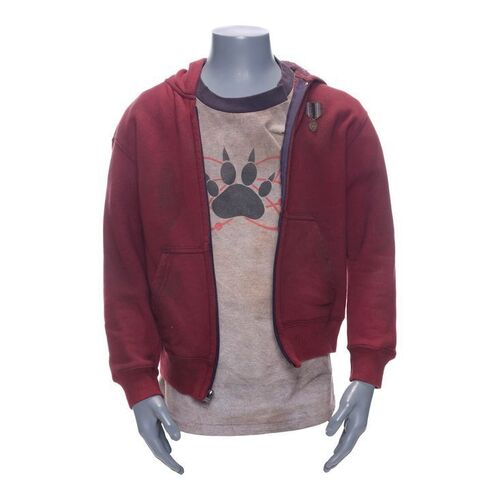 Lot #19: Carl Grimes' (Chandler Riggs) Distressed Shirt and Hoodie ### WALKING DEAD, THE (2010-2022)