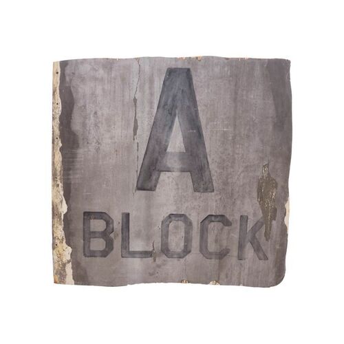 Lot #28: Prison Cell Block A Sign ### WALKING DEAD, THE (2010-2022)