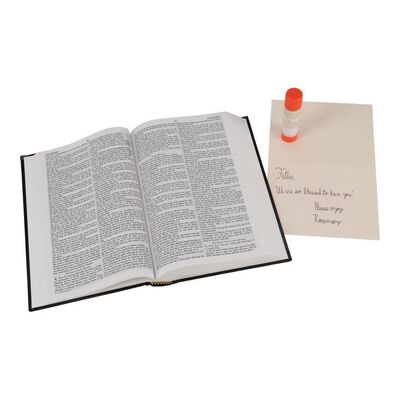 Lot #41: Gabriel Stokes' (Seth Gilliam) Torn Bible, Glue Stick, and Card ### WALKING DEAD, THE (2010-2022)