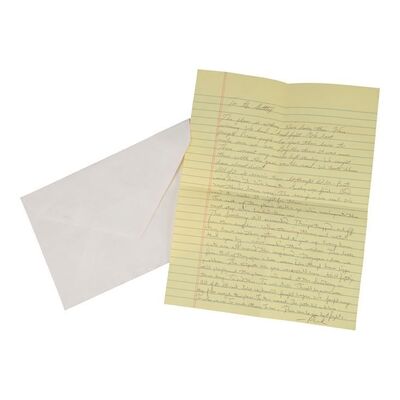 Lot #59: Rick Grimes' (Andrew Lincoln) Letter to Hilltop ### WALKING DEAD, THE (2010-2022)