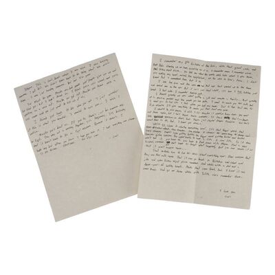Lot #63: Carl Grimes' (Chandler Riggs) Letters to Negan and Rick ### WALKING DEAD, THE (2010-2022)