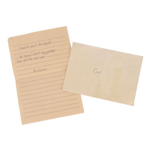 Lot #66: Michonne's (Danai Gurira) Letter to Carl Grimes ### WALKING DEAD, THE (2010-2022)