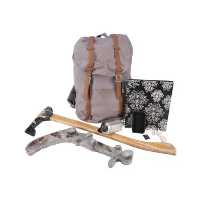 Lot #97: Chris Manawa's (Lorenzo James Henrie) Backpack and Weapons ### FEAR THE WALKING DEAD (2015-2023)