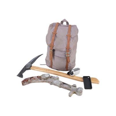 Lot #108: Chris Manawa's (Lorenzo James Henrie) Backpack, Weapons, and Accessories ### FEAR THE WALKING DEAD (2015-2023)