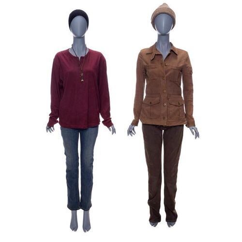 Lot #125: Althea's (Maggie Grace) Brown Jacket Costume and Maroon Shirt Costumes ### FEAR THE WALKING DEAD (2015-2023)