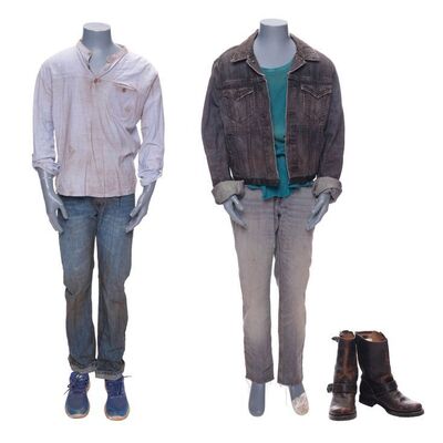 Lot #129: Charlie's (Alexa Nisenson) "Another Day in the Diamond" and "Here to Help" Episode Costumes with Divine Providence Shirt ### FEAR THE WALKING DEAD (2015-2023)