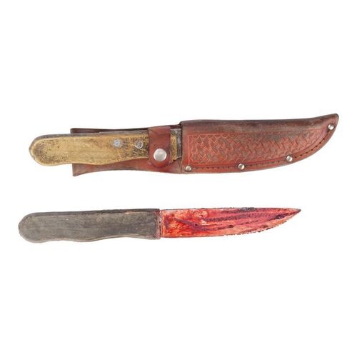 Lot #136: Naomi aka June's (Jenna Elfman) Stunt Knife in Sheath and Stunt Bloody Knife ### FEAR THE WALKING DEAD (2015-2023)