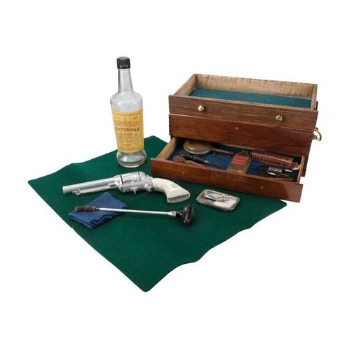 Lot #151: John Dorie's (Garret Dillahunt) Gun Box, Accessories, and Bourbon Bottle ### FEAR THE WALKING DEAD (2015-2023)