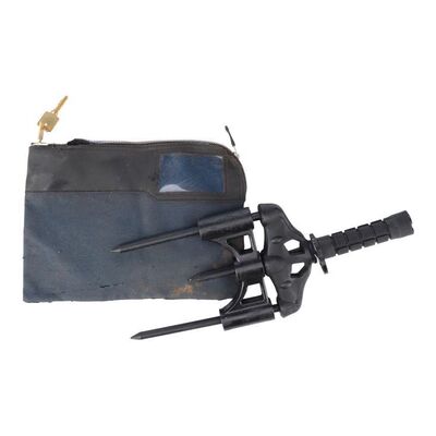 Lot #176: Isabelle's (Sydney Lemmon) CRM Trident Weapon and Key with Map Pouch ### FEAR THE WALKING DEAD (2015-2023)